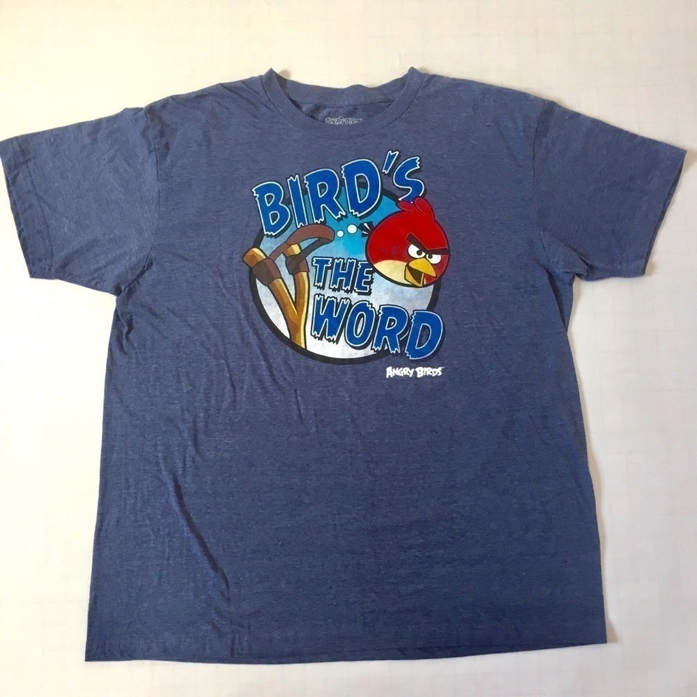Angry Birds Graphic Tee Short Sleeve Crew Neck Top